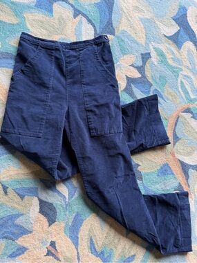 Prairie Underground Navy corduroy high waist pants size medium